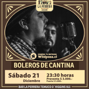 PreVenta - Boleros de Cantina